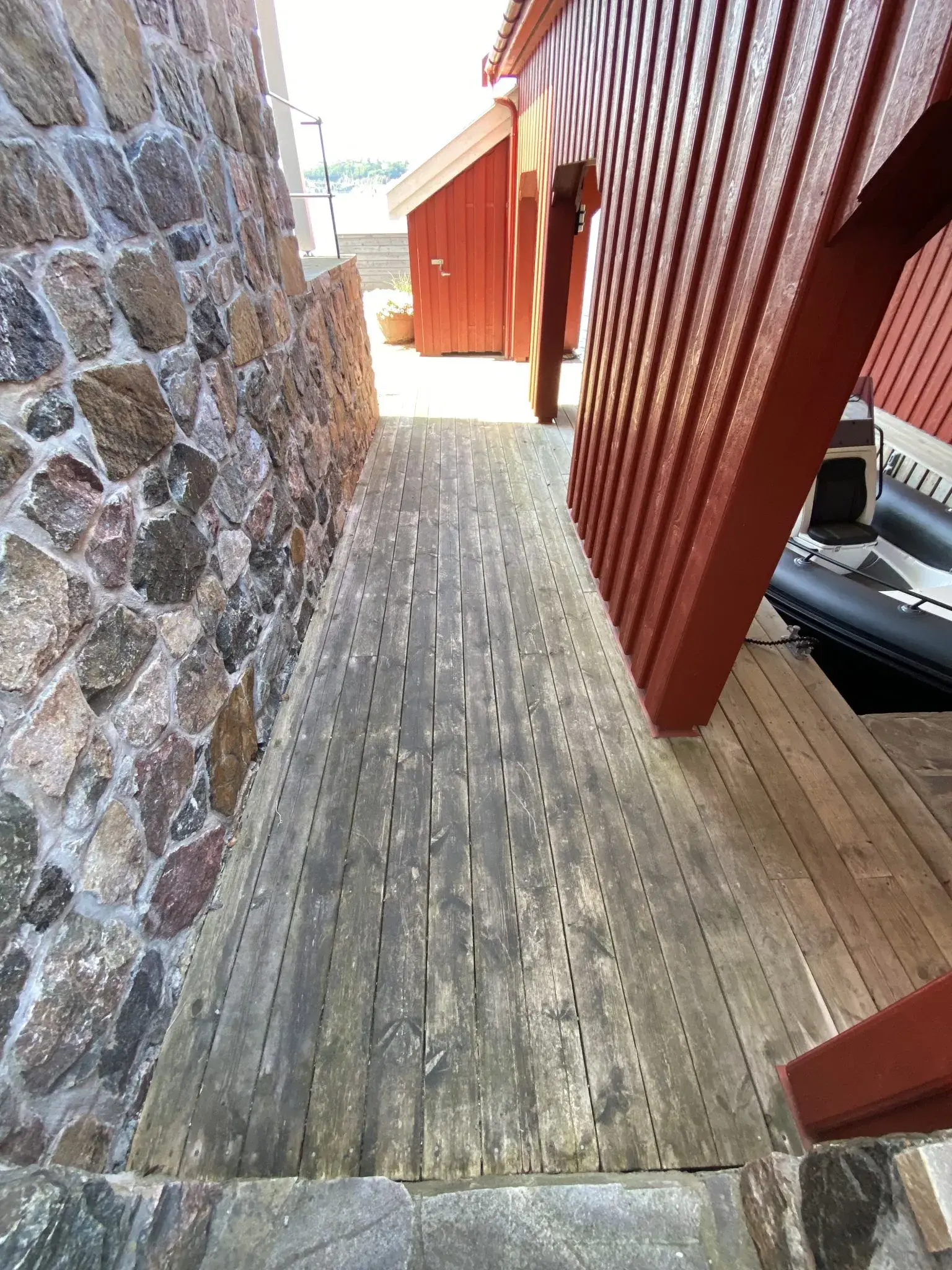 Aquaman i Grimstad på terrasse og uteplass